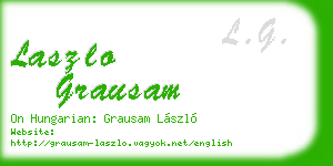 laszlo grausam business card